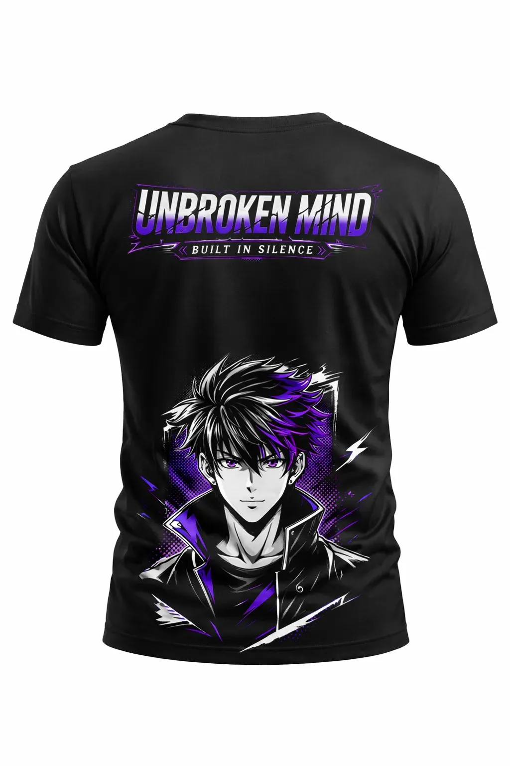 Wild Dragon Men's Regular Fit Silent Ascent Anime T-Shirt alternate view 2