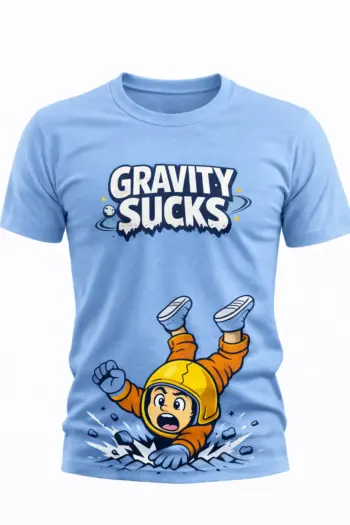 Gravity Sucks Astronaut T-Shirt For Men