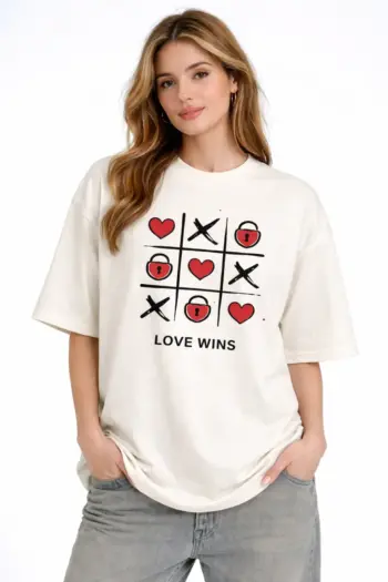 Love Wins Oversized T-Shirt For Women