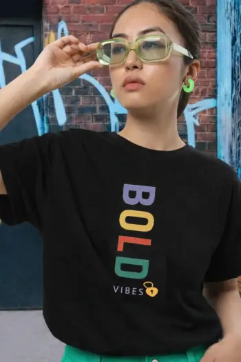 Bold Vibes Oversize T-Shirt For Women
