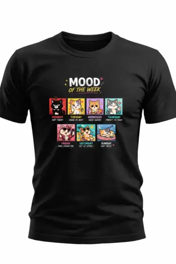Mood Of The Week Cute Cat T-Shirt For Women